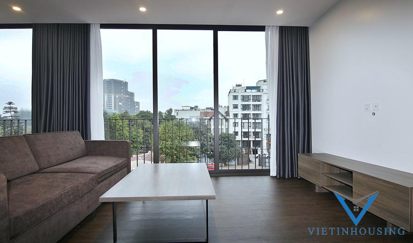 An elegant 2 bedroom apartment with amazing view from glass windows surounding for rent on To Ngoc Van