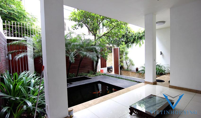 Charming house with large outdoor space for rent in Tay Ho, Hanoi