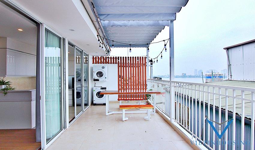 Amazing top floor two bedroom apartment for rent in Tay Ho