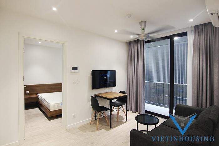 A good quality 1 bedroom apartment with balcony for rent in To Ngoc Van st, Tay Ho