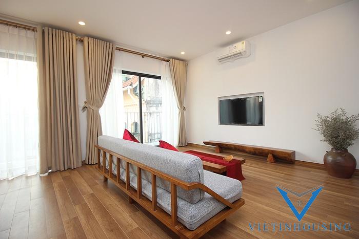 Super bright and modern apartment with balcony in the heart of Tay Ho