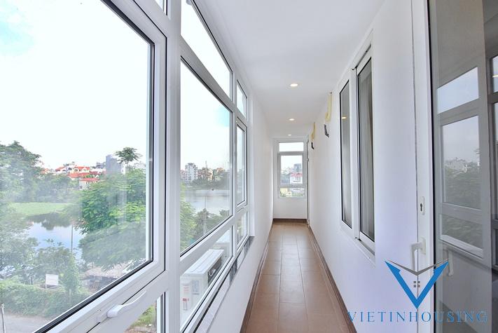 Lake view with nice deisgn apartment for rent in To Ngoc Van st