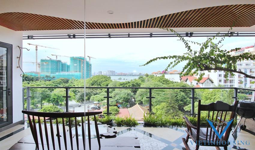 An amazing serviced apartment with 4 bedrooms for rent in Tay Ho, Hanoi, Vietnam