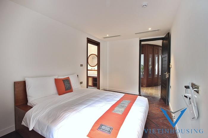 Gorgeous brand new 4 bedroom apartment for rent in Dang thai mai, Tay ho