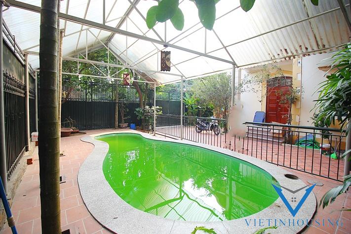 Swimming pool house for rent in Xom Chua, Dang Thai Mai, Tay Ho, Ha Noi