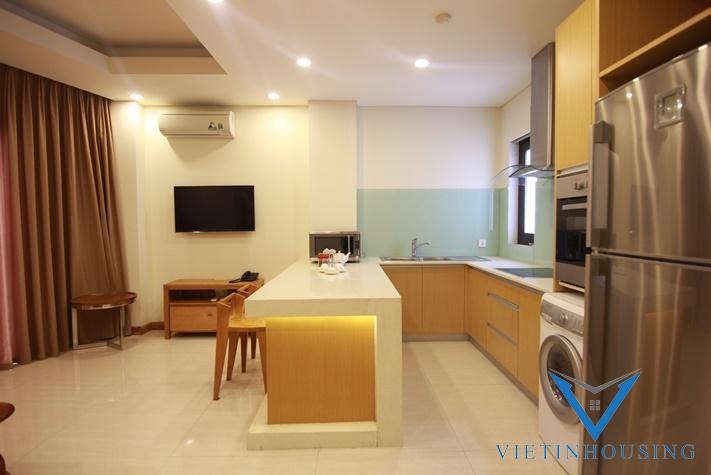 Bright one bedroom on the higher floor for rent in Tay Ho District