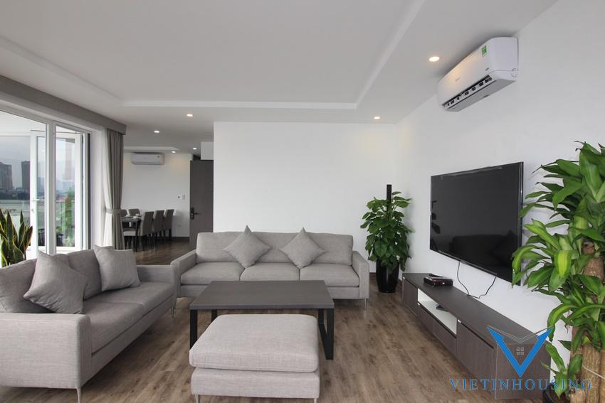 Brand new 3 bedroom apartment with stunning lake view in To ngoc van, Tay ho, Ha noi