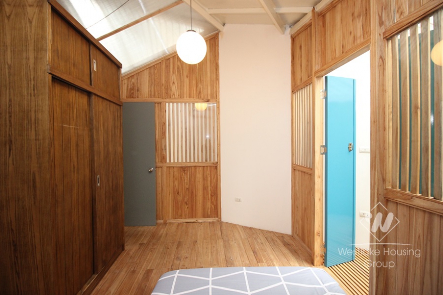 One bedroom modern house with garden for rent in Tay Ho, Ha Noi