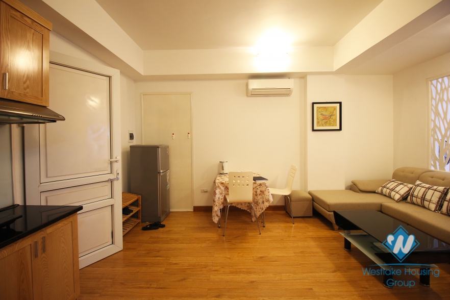 Bright and clean one bedroom apartment for rent in Ba Dinh, Hanoi