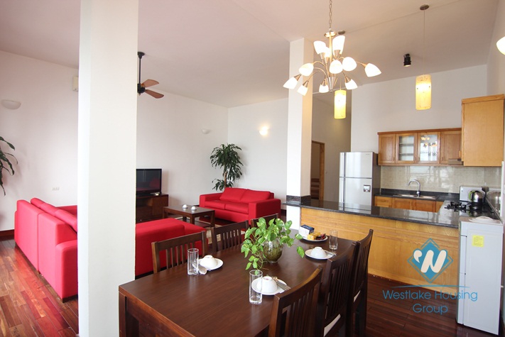 Lakeview balcony 150 sqm apartment  for rent in Tay Ho, Hanoi