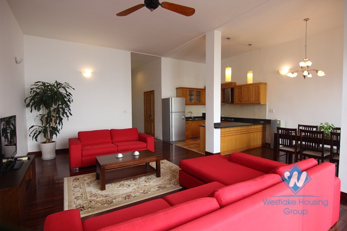 Lakeview balcony 150 sqm apartment  for rent in Tay Ho, Hanoi
