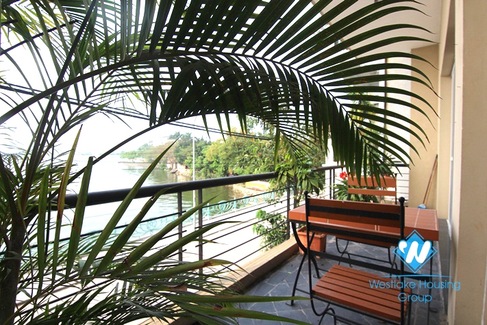 Lakeview balcony 150 sqm apartment  for rent in Tay Ho, Hanoi