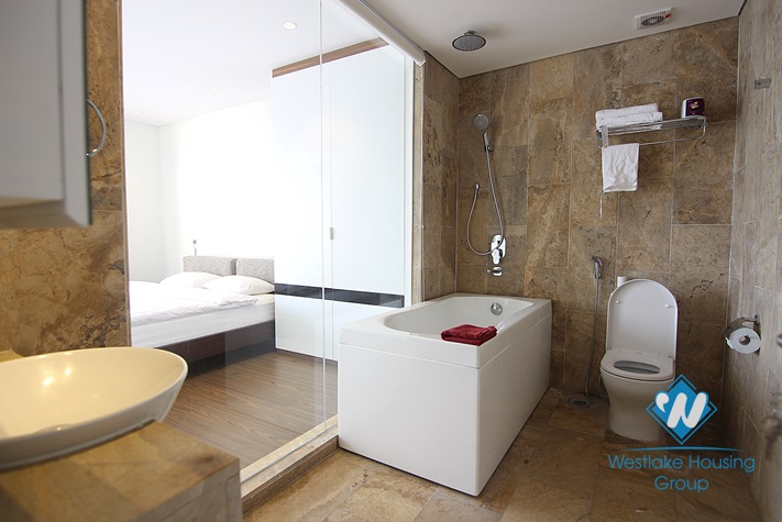 Lake view 02 bedrooms apartment for rent in Tay Ho district 