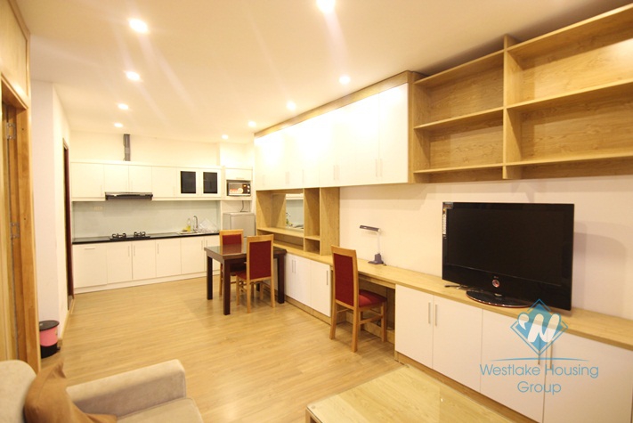 Apartment in ground floor is available for rent in Ba Dinh district.