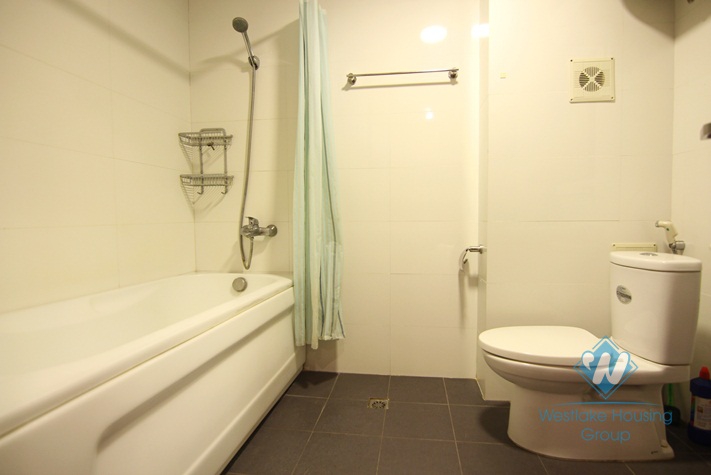 Apartment in ground floor is available for rent in Ba Dinh district.
