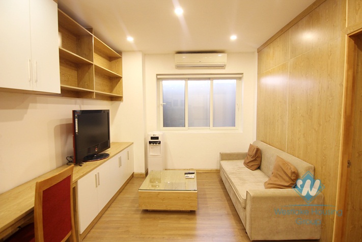 Apartment in ground floor is available for rent in Ba Dinh district.