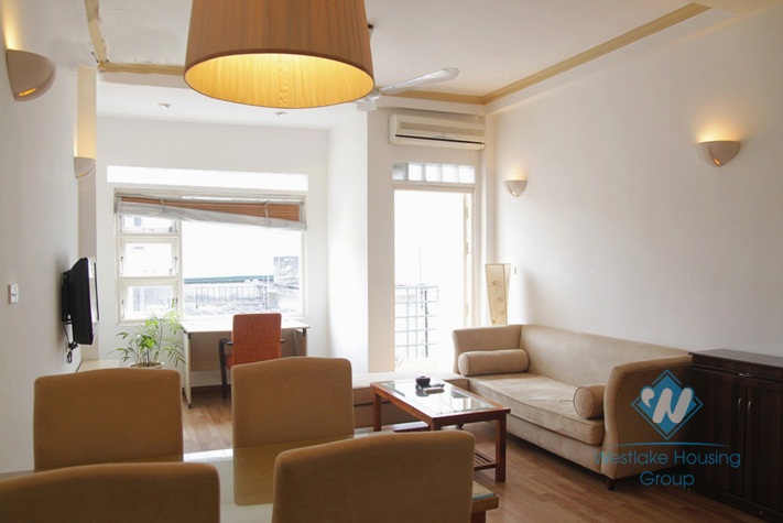 Spacious one bed apartment for rent on Dao Tan Ba Dinh Hanoi