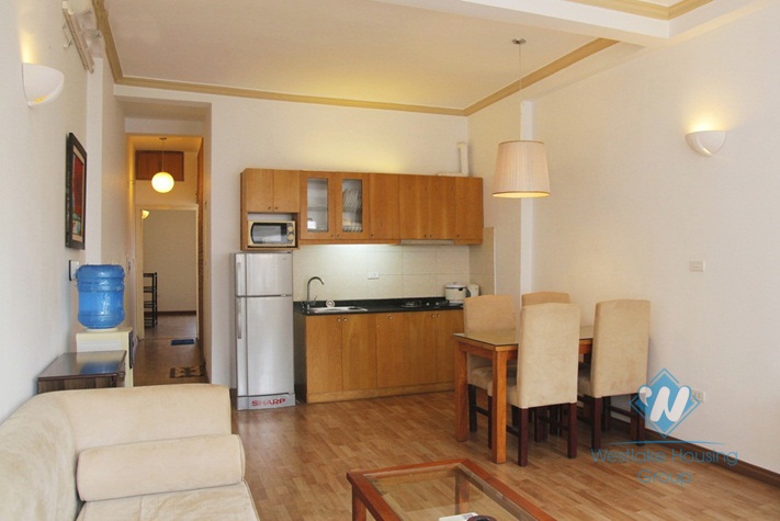Spacious one bed apartment for rent on Dao Tan Ba Dinh Hanoi