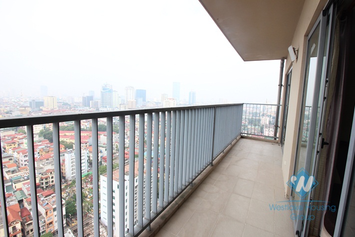 A high floor, modern apartment for rent in Skycity Towers, Lang Ha, Dong Da, Hanoi