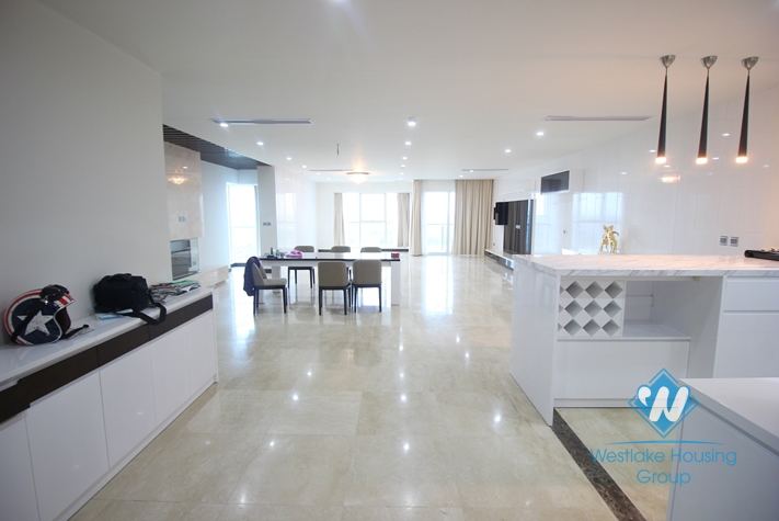 A brand new and high quality apartment of 267 m2 located on high floor with nice view for rent in L tower Ciputa, Hanoi 