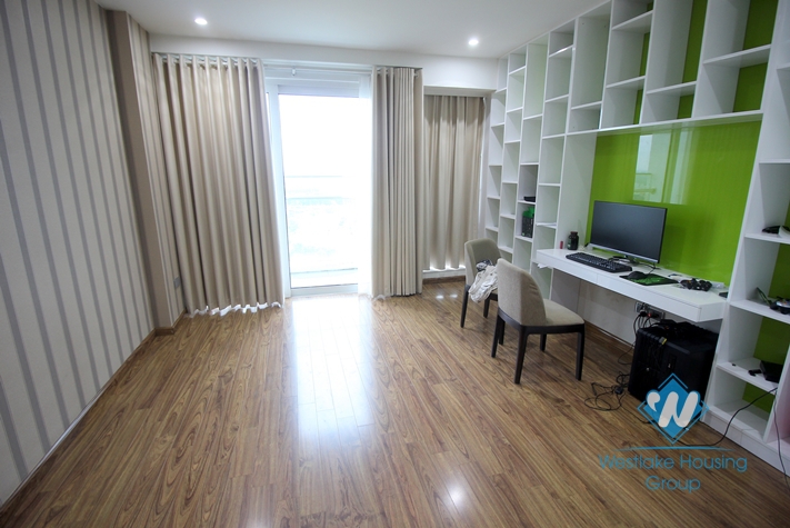 A brand new and high quality apartment of 267 m2 located on high floor with nice view for rent in L tower Ciputa, Hanoi 