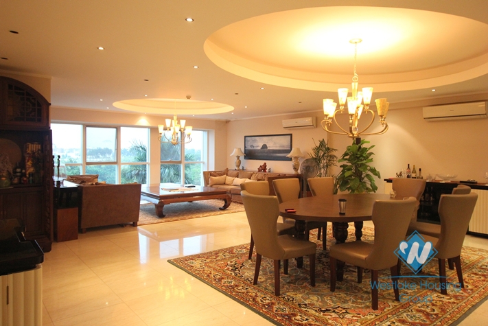 Big apartment for rent with 04 bedrooms in Ciputra, Tay Ho, Ha Noi.