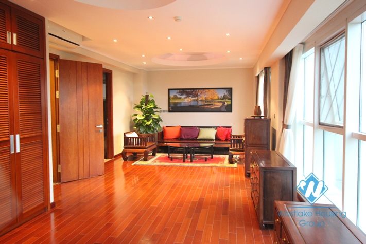Big apartment for rent with 04 bedrooms in Ciputra, Tay Ho, Ha Noi.