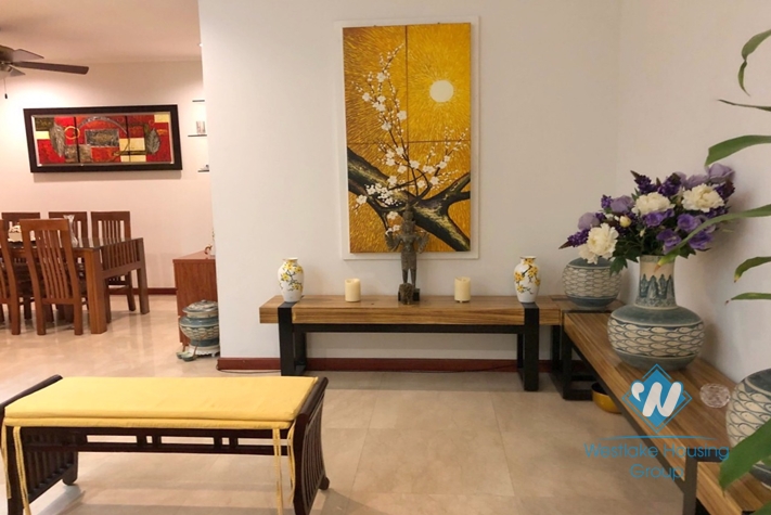 Apartment has 03 bedrooms for rent in Ciputra, Tay Ho