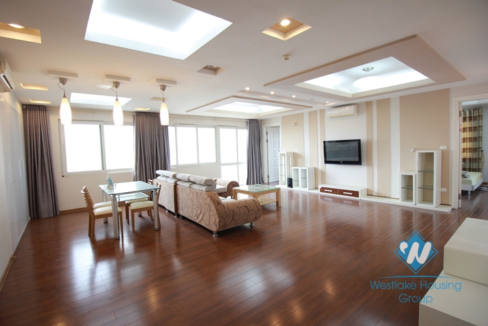 Newly renovated apartment with huge living room for rent in Ciputra, Tay Ho, Hanoi.