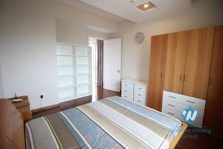 Newly renovated apartment with huge living room for rent in Ciputra, Tay Ho, Hanoi.