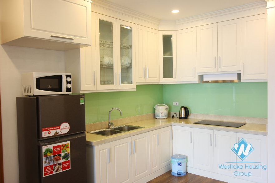 Modern and spacious apartment for rent in Pham Huy Thong-Ba Dinh-Ha Noi