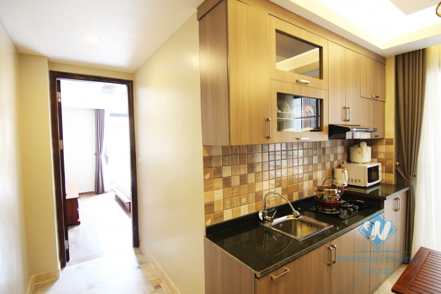 Japanese style apartment for rent in Dao Tan street, Ba Dinh district, Ha Noi
