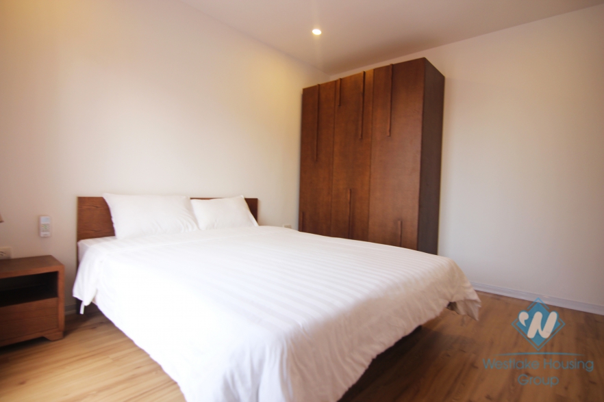One bedroom apartment for rent near Embassy of Japan, Van Cao street, Hanoi.