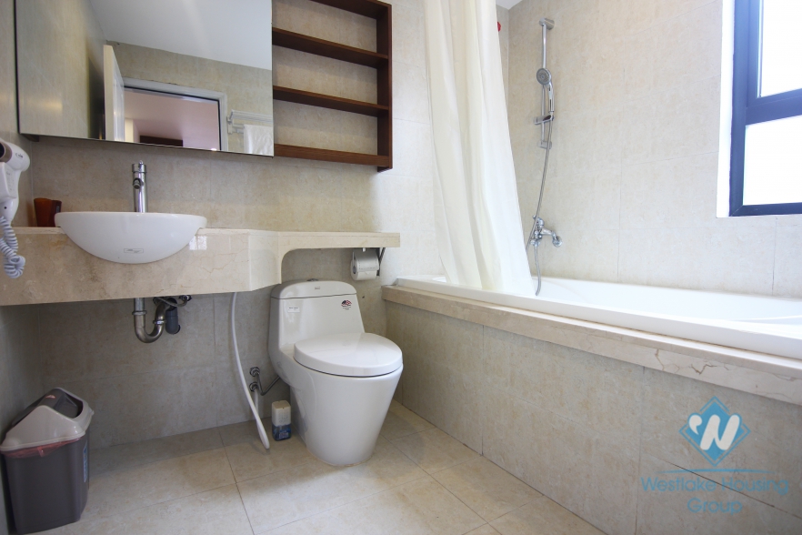One bedroom apartment for rent near Embassy of Japan, Van Cao street, Hanoi.