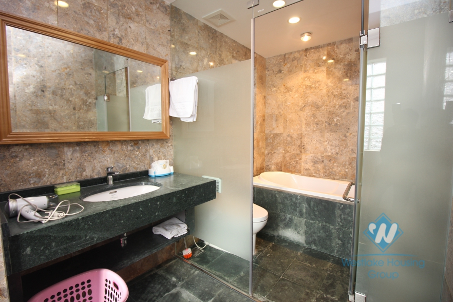 Bright and furnished apartment for rent in Ba Dinh district