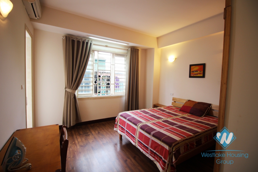 Comfortable one bedroom apartment for rent in Tran Phu street, Ba Dinh district, Ha Noi