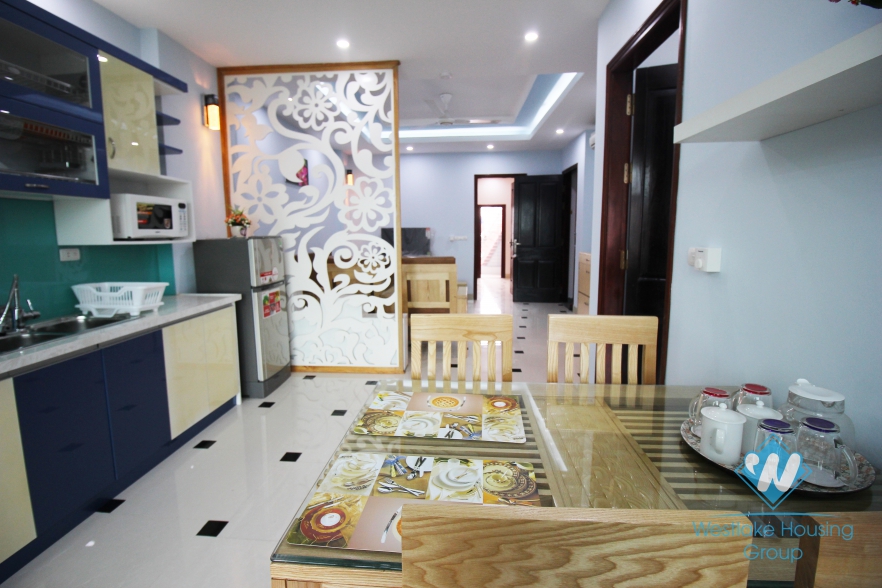 Airy beautiful apartment with green view for rent in Ba Dinh