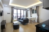 Two bedrooms apartment in the high floor is available for rent in Ba Dinh. 