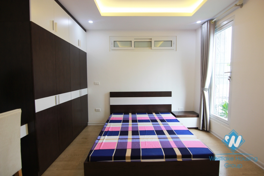 Two bedrooms apartment in the high floor is available for rent in Ba Dinh. 