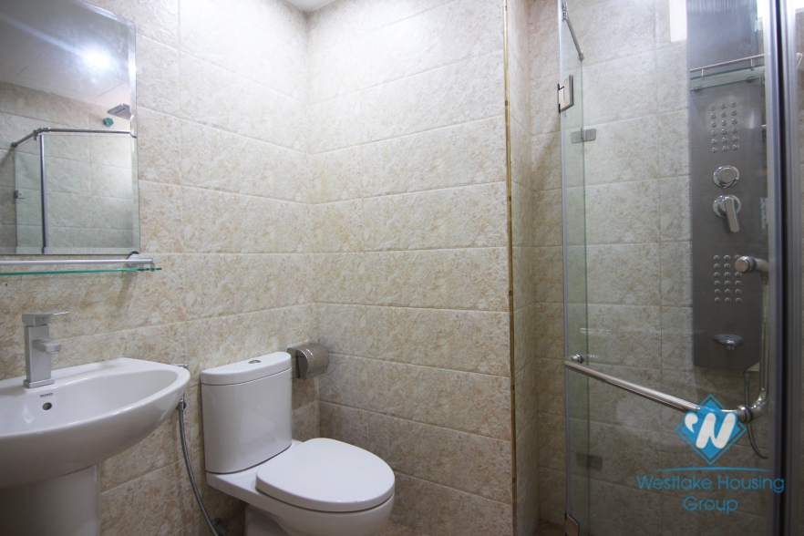 Two bedrooms apartment in the high floor is available for rent in Ba Dinh. 
