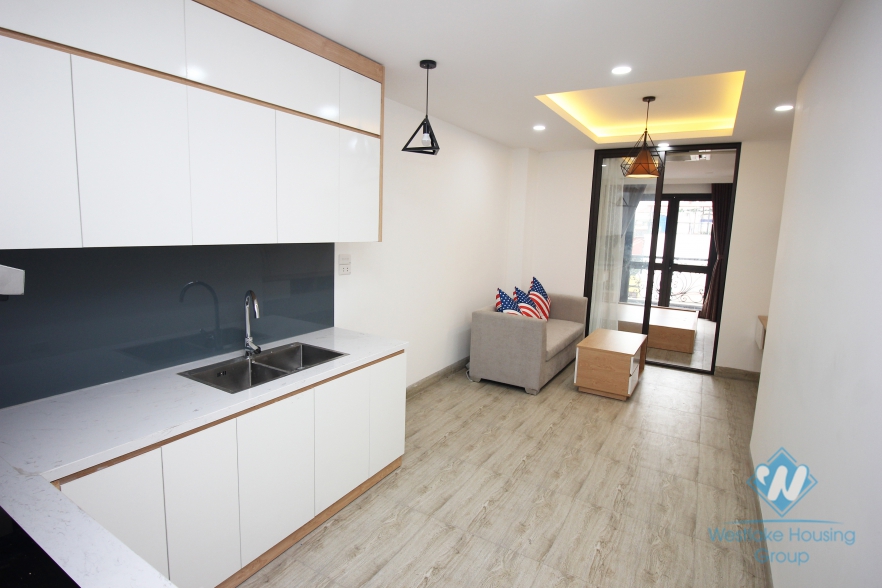 Brand new one bedroom apartment at Giang Vo street, Ba Dinh district, Ha Noi