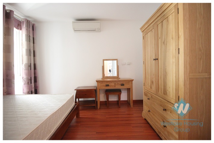 Apartment with 145sqm living space for rent in Ciputra, Tay Ho, Hanoi.