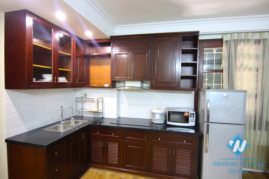 Serviced one bedroom apartment for rent in Kim Ma street, near Lotte Tower