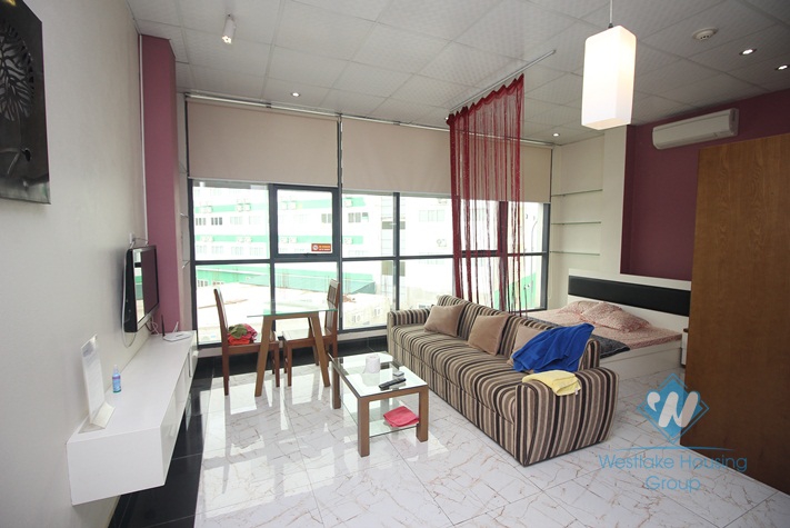 Bright studio apartment for rent in Me Tri st, Ha Noi city