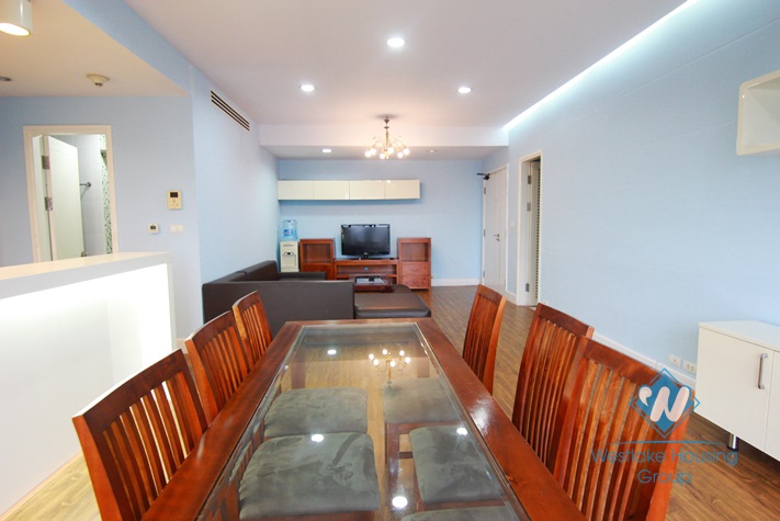 Morden 3 bedrooms apartment for rent in Golden Westlake, Ba Dinh district, Hanoi