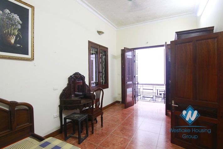 Four bedrooms house for rent in Doi Can street, Ba Dinh district, Hanoi