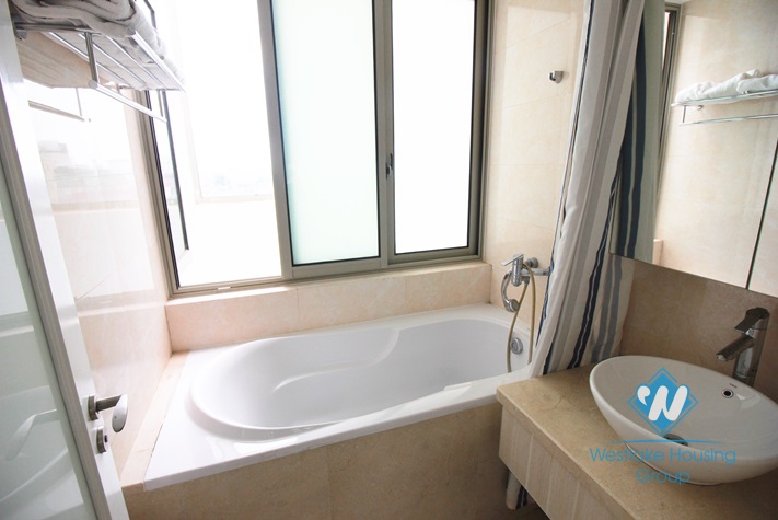 Beautiful, lake-viewed apartment for rent in Truc Bach, Ba Dinh, Hanoi