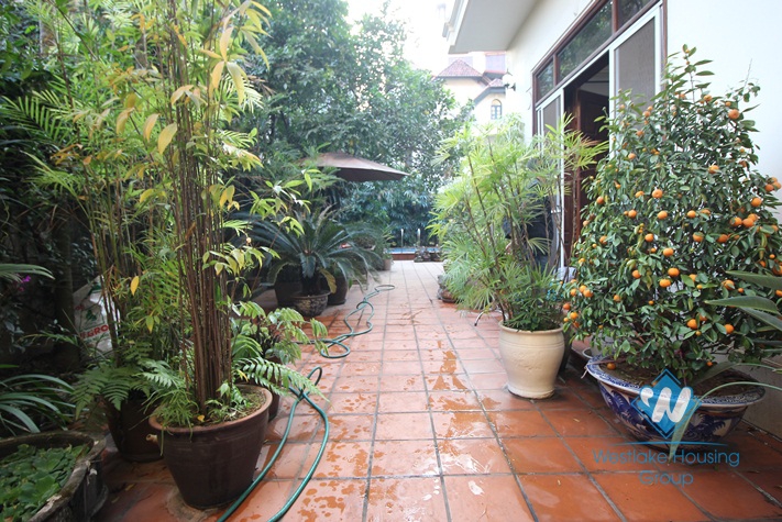 Swimming pool garden villa for rent on To Ngoc Van, Tay Ho, Hanoi