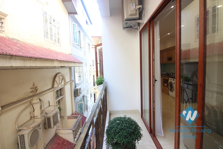 Amazing one bedroom apartment with beautiful balcony for rent in To Ngoc Van street