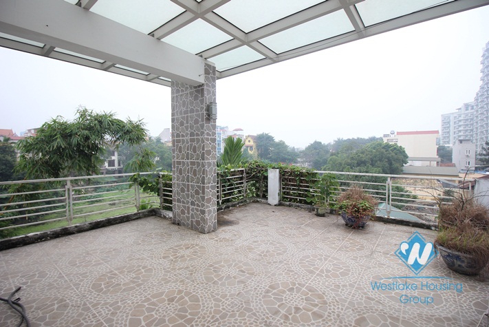 A beautiful house with back yard and terrace for rent in Tay Ho, Hanoi